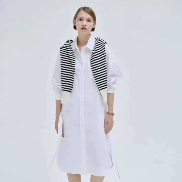 [BUNJANG] NILBY P Basic Shirt Dress / 닐바이피(NILBY P) 베이직 셔츠원피스 프리사이즈