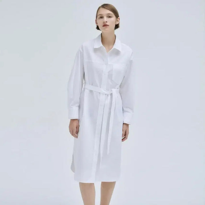 [BUNJANG] NILBY P Basic Shirt Dress / 닐바이피(NILBY P) 베이직 셔츠원피스 프리사이즈