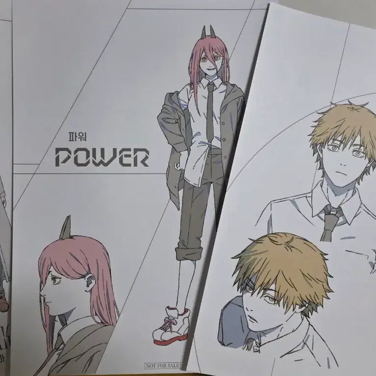 [BUNJANG] Chainsaw Man Makima, Denji, Power Poster Bundle Set / 체인소맨 팝업 특전 포스터 마키마 덴지 파워 세트