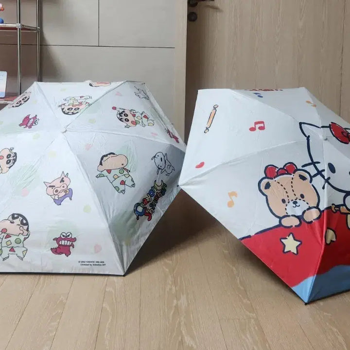 [BUNJANG] Crayon Shin-chan &amp; Hello Kitty Umbrella/Sunshade / 짱구&amp;키티 (양산/우산)