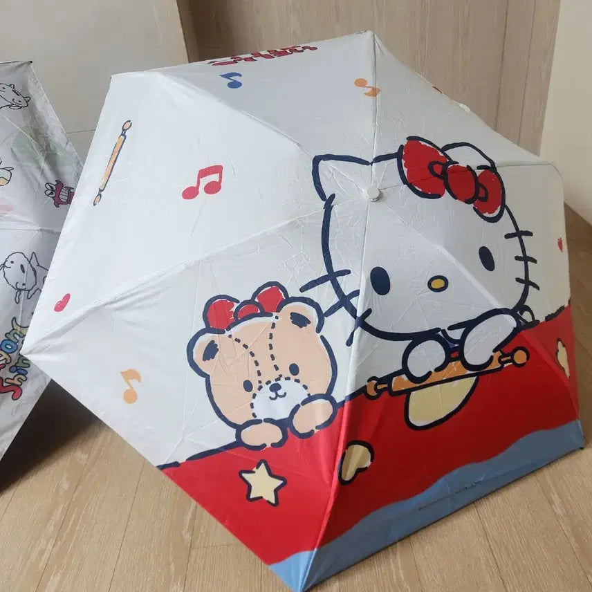 [BUNJANG] Crayon Shin-chan &amp; Hello Kitty Umbrella/Sunshade / 짱구&amp;키티 (양산/우산)