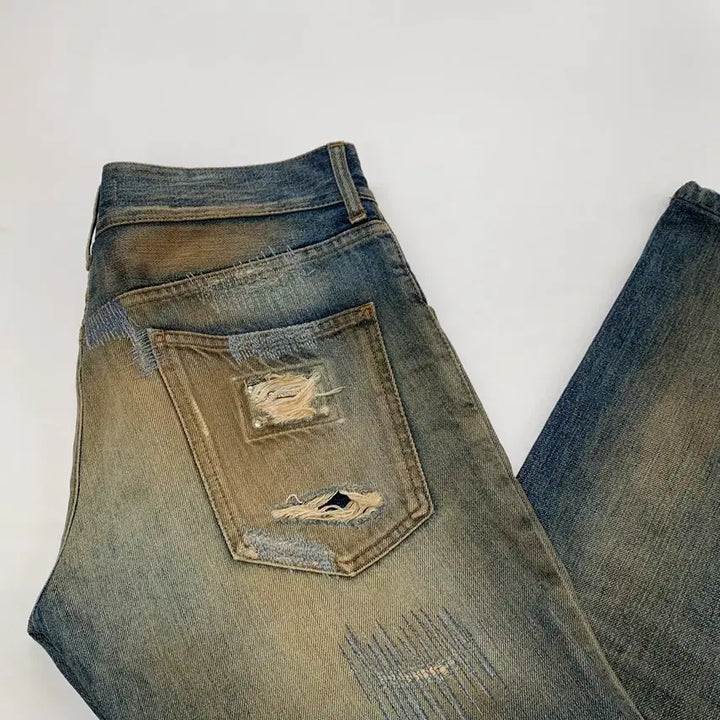 [BUNJANG] D&amp;G Distressed Denim Jeans / D&amp;G 돌체앤가바나 디스트로이드진 데님팬츠 (30)
