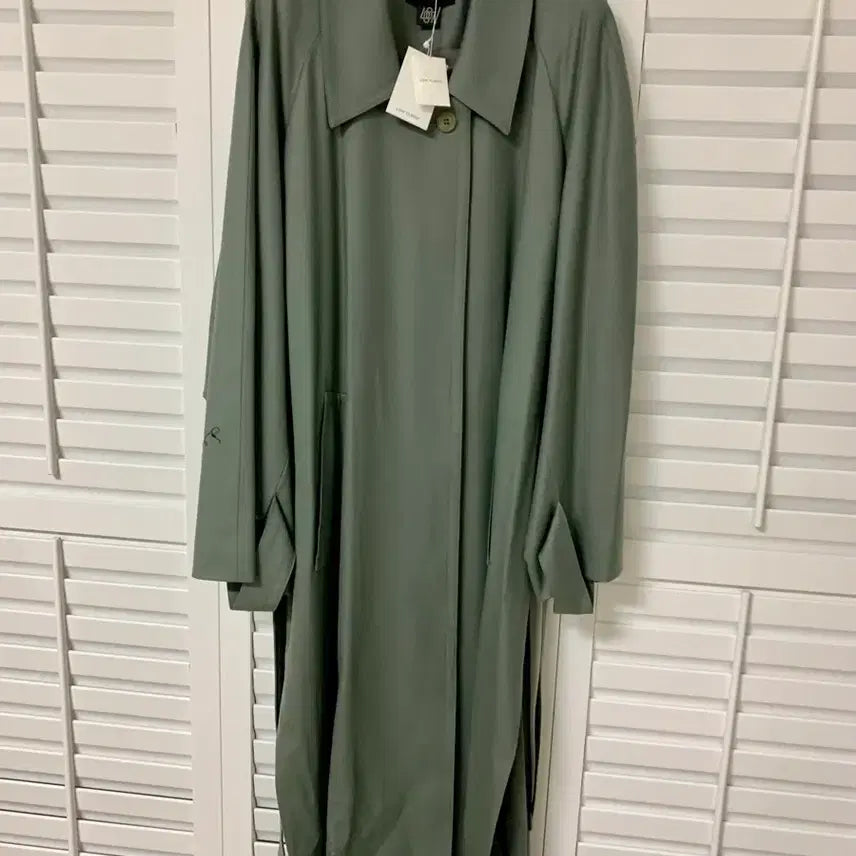 [BUNJANG] Low Classic Trench Coat Khaki / 로우클래식 로우 카라 트렌치 코트 카키색 새상품