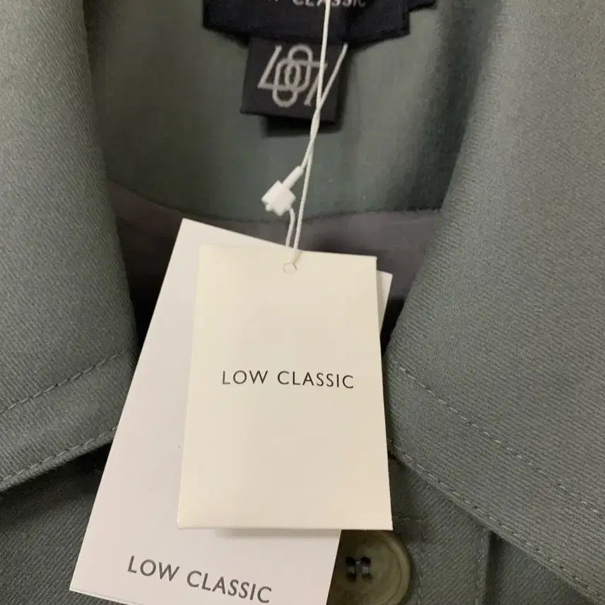 [BUNJANG] Low Classic Trench Coat Khaki / 로우클래식 로우 카라 트렌치 코트 카키색 새상품