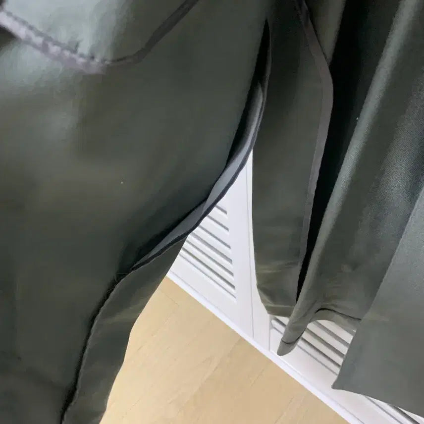 [BUNJANG] Low Classic Trench Coat Khaki / 로우클래식 로우 카라 트렌치 코트 카키색 새상품