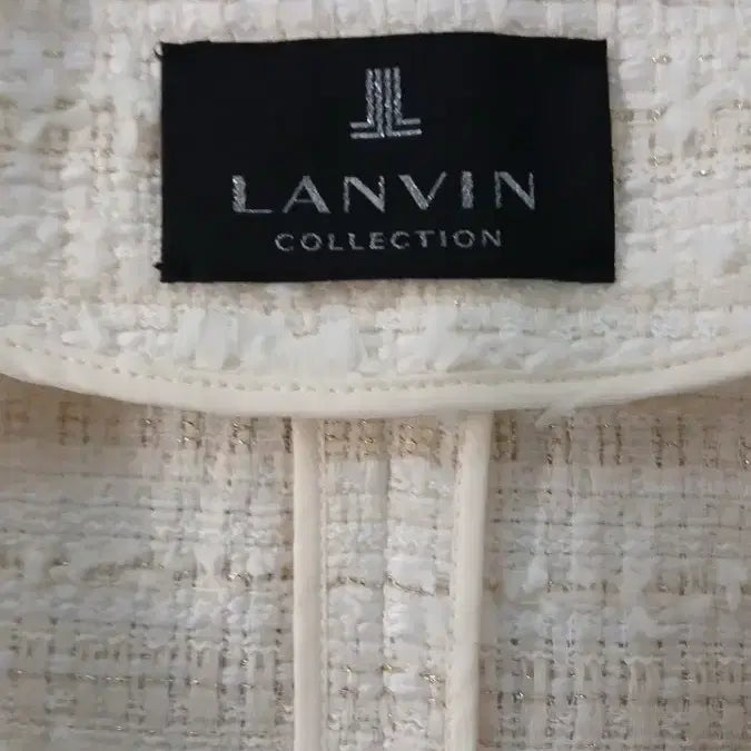 [BUNJANG] Lanvin Tweed Short Sleeve Jacket Ivory / 랑방 트위드 반팔 자켓 아이보리