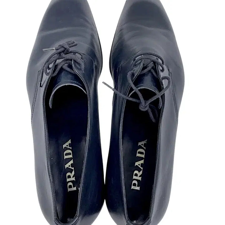 [BUNJANG] Prada Leather Square Toe Derby Shoes / 프라다 레더 스퀘어토 더비슈즈