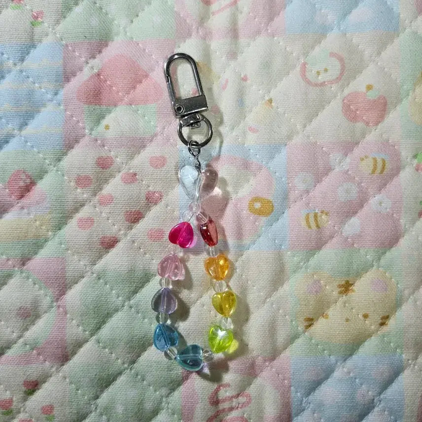 [BUNJANG] Beaded Phone Keychain and Strap Set / 비즈 핸드폰 키링 / 스트랩 세트