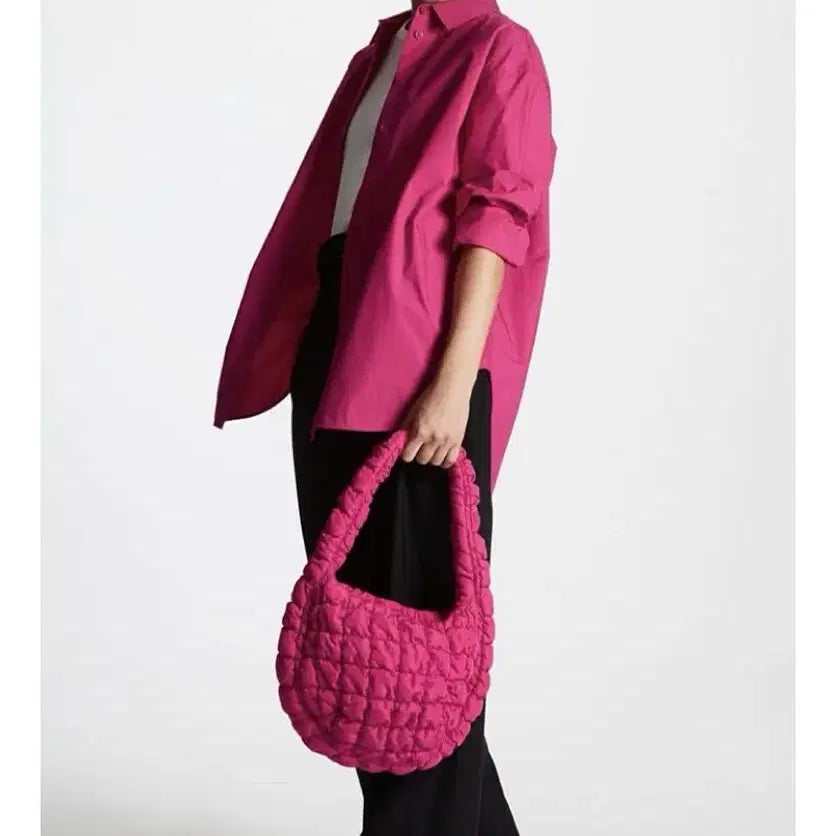 [BUNJANG] COS Quilted Shoulder Bag / COS 코스 퀼팅 숄더백 연그레이