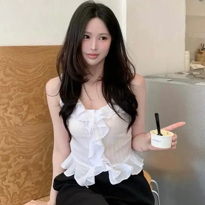 [SOLD OUT] (포장째새상품) 샵미네트 미네트 minete 로지 블라우스