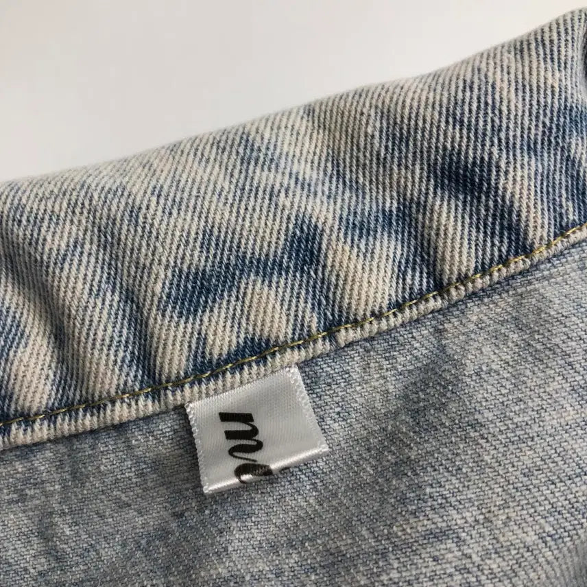 [BUNJANG] Denim Jacket Sunflower Embroidery / 데님 청자켓 해바라기 자수