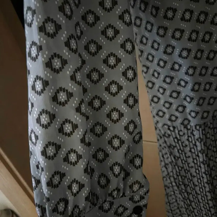 [BUNJANG] Mint Pattern Long Dress / 민트 패턴 롱 원피스