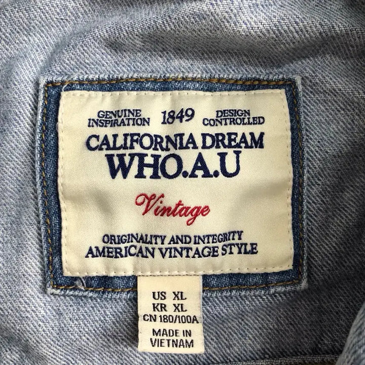 [BUNJANG] WHO.A.U Denim Jacket / WHO.A.U 데님 청자켓