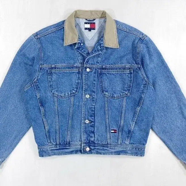 [BUNJANG] Tommy Hilfiger Vintage Denim Jacket / 90년대 타미힐피거 오버핏 올드스쿨 데님자켓 M