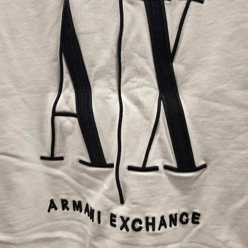 [BUNJANG] Armani Exchange White Crewneck Sweatshirt / 아르마니 익스체인지 화이트 맨투맨 티셔츠 S