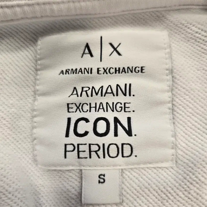 [BUNJANG] Armani Exchange White Crewneck Sweatshirt / 아르마니 익스체인지 화이트 맨투맨 티셔츠 S