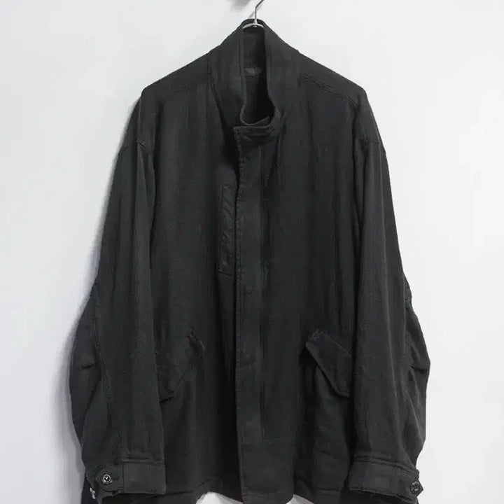 [SOLD OUT] 고낙 26ss 린넨 실크 모즈자켓 블랙m사이즈