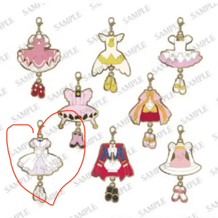 [BUNJANG] CLAMP Exhibition Cardcaptor Sakura Costume Keyring / 클램프전 키링/클램프전 카드캡터체리/클램프전 코스튬/클램프전시회