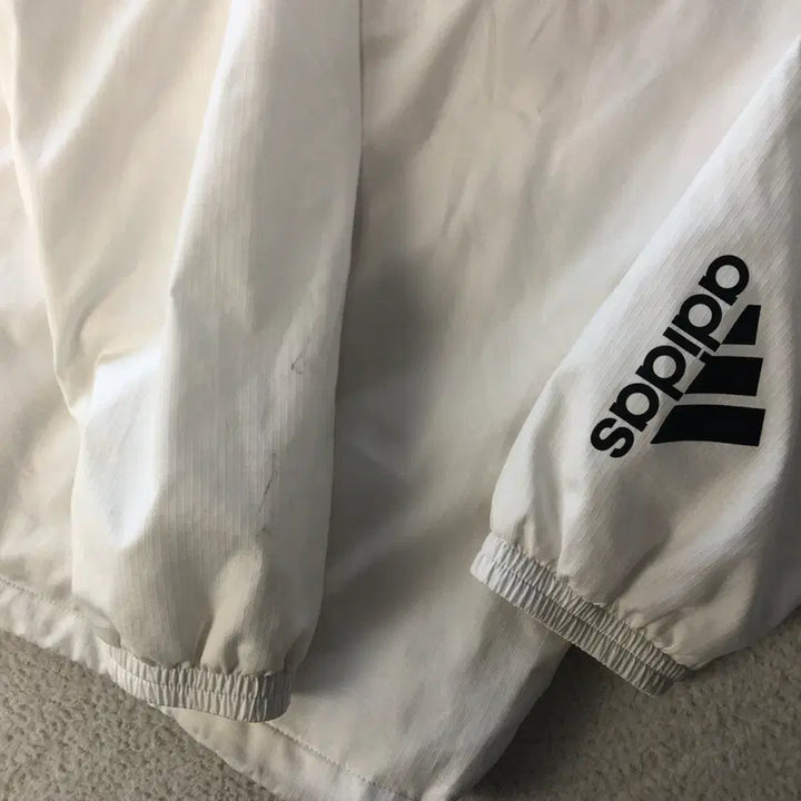 [BUNJANG] Adidas White Windbreaker Jacket / 아디다스 화이트 바람막이
