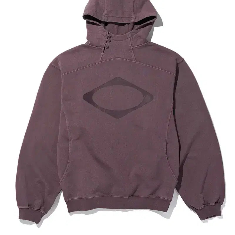 [BUNJANG] Mischief Rhombus Side Button Up Hood Washed / 미스치프 롬버스 사이드 버튼 업 후드 워시드