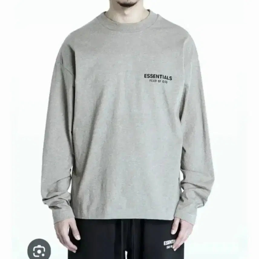 [BUNJANG] Fear of God Essentials Logo Patch T-Shirt / 피어오브갓 에센셜 로고 패치 티셔츠