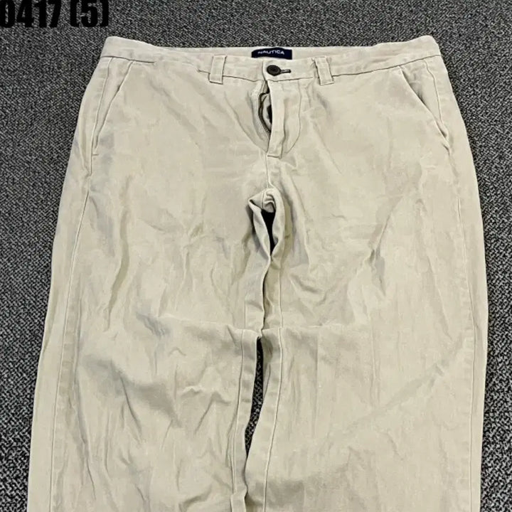 [BUNJANG] Nautica Beige Cotton Pants / Nautica 노티카 베이지 면바지