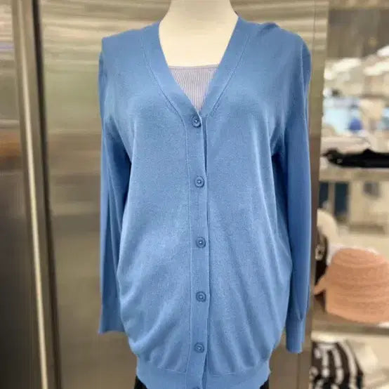 [SOLD OUT] (새상품) 쉬즈미스 여름 기본 가디건(블루)