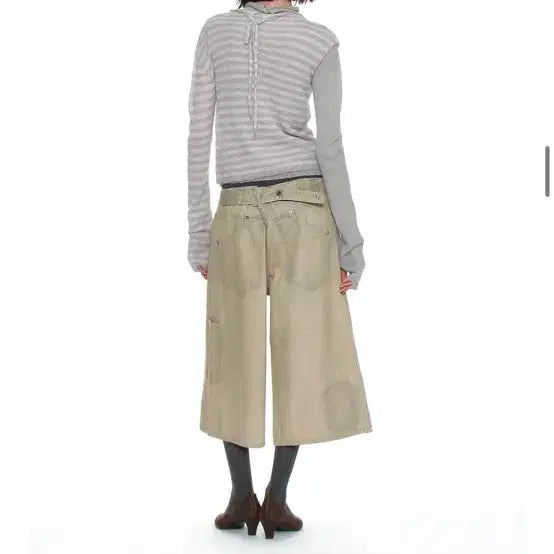 [BUNJANG] Partimento Double Layered Mock Neck Knit Top / (새상품) 파르티멘토 double layered mock neck kno