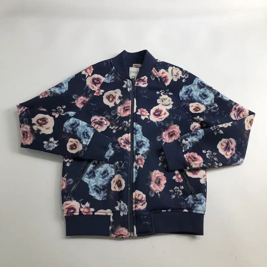 [BUNJANG] Topten Floral Pattern Blouson Jacket / 탑텐 플라워패턴 블루종 자켓