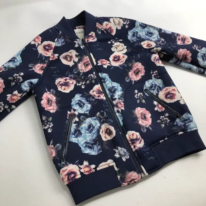 [BUNJANG] Topten Floral Pattern Blouson Jacket / 탑텐 플라워패턴 블루종 자켓
