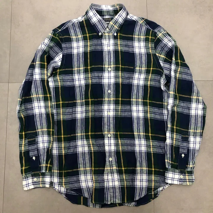 [SOLD OUT] 폴로 랄프로렌 체크 린넨 셔츠 L