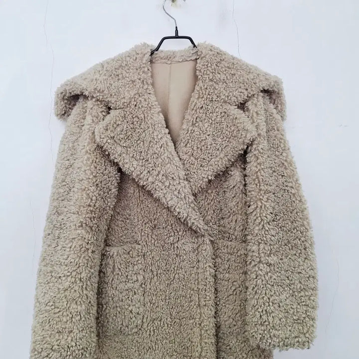 [BUNJANG] Myi-co Lamper Oversized Shearling Mouton Coat / 마이아이코 램퍼 오버사이즈 시어링 무스탕 코트