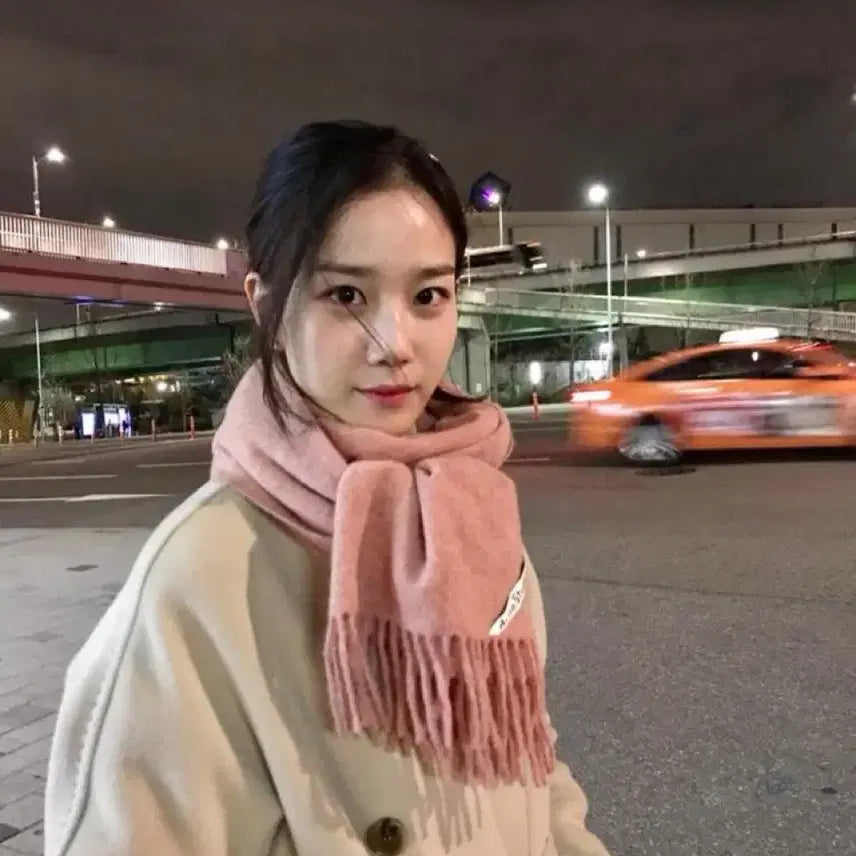 [BUNJANG] Acne Studios Rose Melange Scarf / Acne 머플러 - 로즈멜란지(수지, 장희령 머플러)