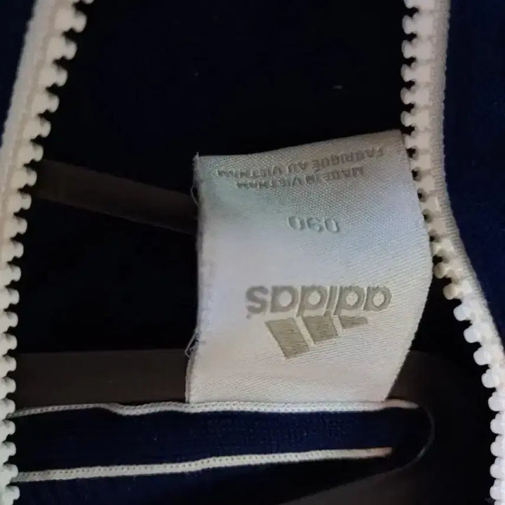 [BUNJANG] Adidas Navy Track Top Jacket / 아디다스 대장급 독일 네이비 남흰 트랙탑 저지 져지집업 85/XS