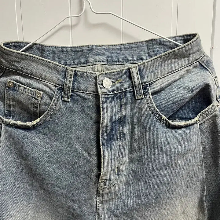 [SOLD OUT] 연청 데님 청바지 와이드 벌룬핏