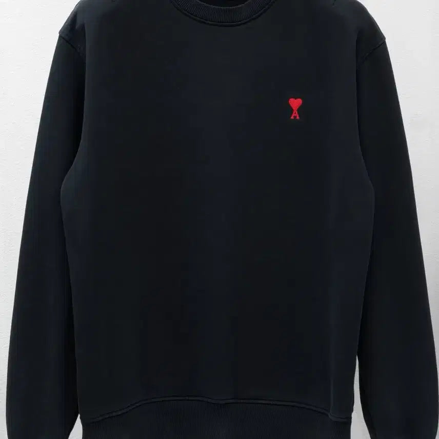 [BUNJANG] AMI Small Heart Sweatshirt Black XL / 아미 스몰하트 맨투맨 블랙 XL