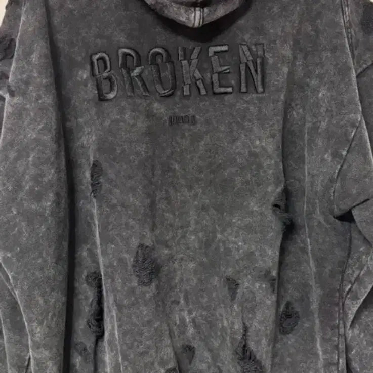 [BUNJANG] Juun.J Broken Hooded Zip-up - L Size / 준지 /23fw 디스 브로큰 후드집업 /L사