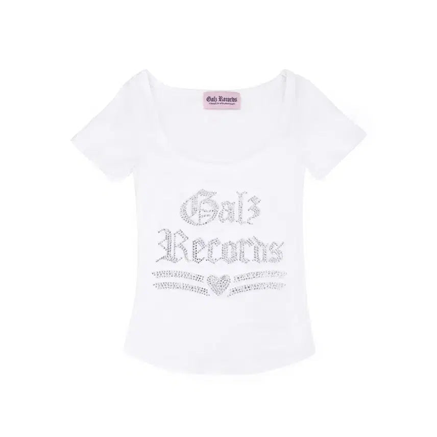 [BUNJANG] Galzrecords Glitter T-shirt White / 갈즈레코드 galzrecords 글리터 티셔츠 화이트