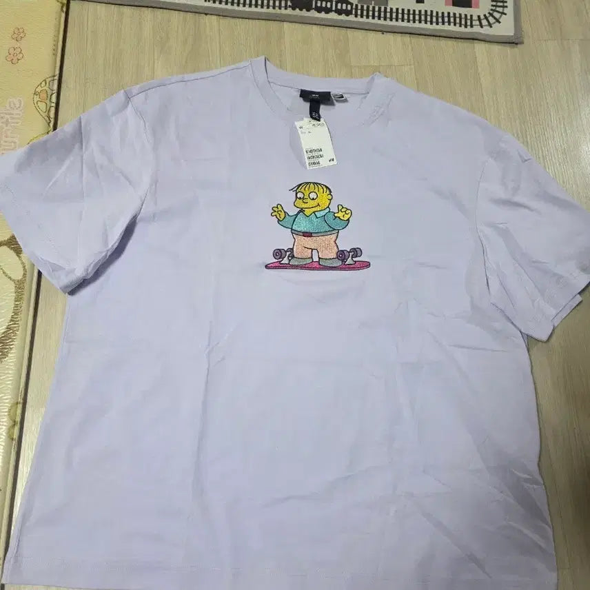 [SOLD OUT] H&amp;M 심슨 랄프 반팔 티셔츠 라벤더