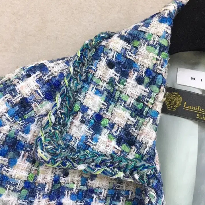 [BUNJANG] Missa Camapore Tweed Jacket / 23년식 미샤 정품 이태리 캄포레  반팔트위드자켓