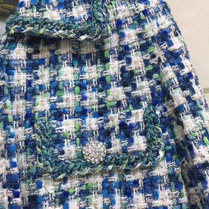 [BUNJANG] Missa Camapore Tweed Jacket / 23년식 미샤 정품 이태리 캄포레  반팔트위드자켓