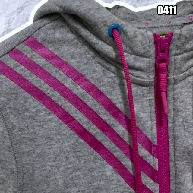 [BUNJANG] Adidas Y2K Three-Stripe Hooded Zip-Up Jacket / S 아디다스 Y2K 삼선 후드 집업 자켓