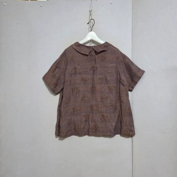 [BUNJANG] Lee Sae Round Collar Linen Blouse / 이새 둥근카라 린넨 블라우스 06  n4722