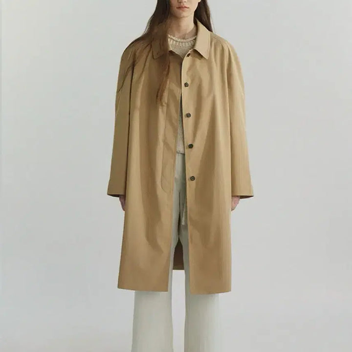 [BUNJANG] VERSCENT Round Balmacaan Trench Coat / VERSCENT) ROUND BALMACAAN TRENCH COAT (C