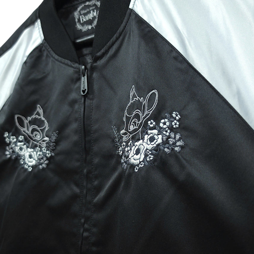 [BUNJANG] Disney Bambi Embroidered Varsity Jacket / [95] 디즈니 밤비 자수 스카잔 바시티 자켓