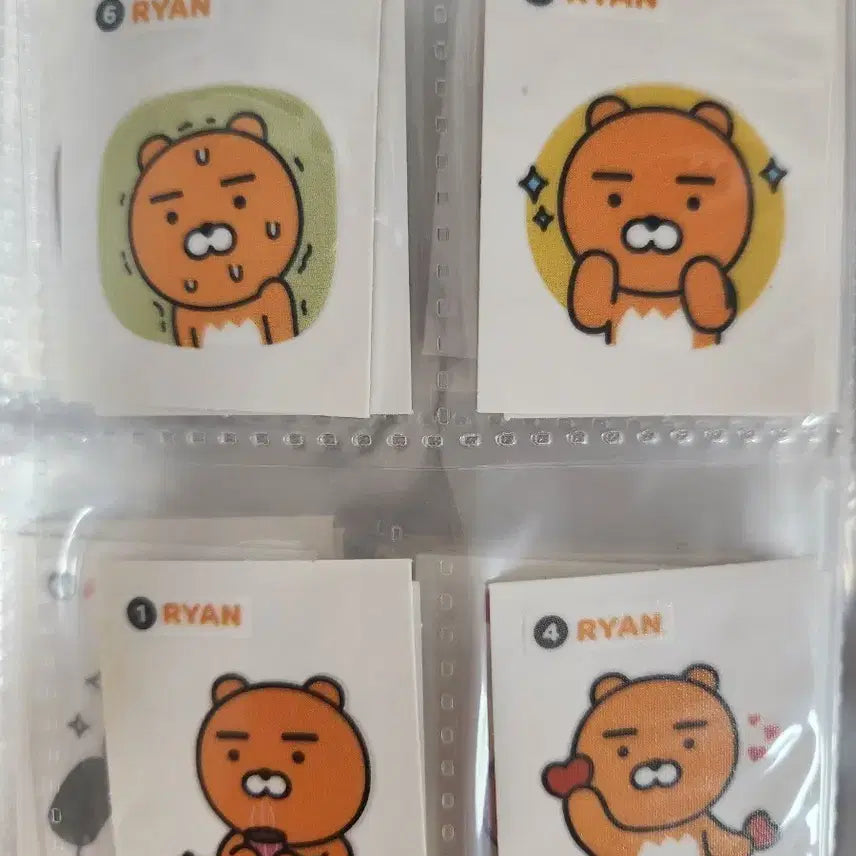 [SOLD OUT] 라이언, 춘식이 띠부씰 5장 일괄