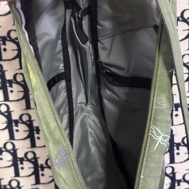[BUNJANG] AmeriBag Dragonfly Pattern Sling Bag / 아메리백 잠자리 패턴 슬링백 올리브 그린
