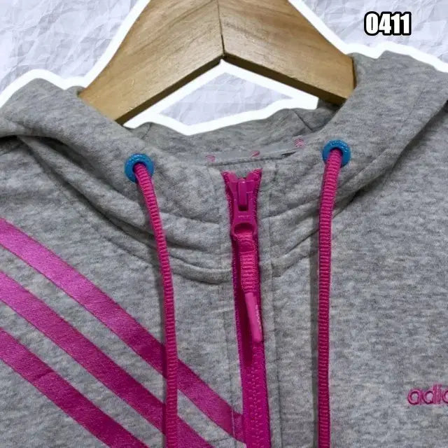 [BUNJANG] Adidas Y2K Three-Stripe Hooded Zip-Up Jacket / S 아디다스 Y2K 삼선 후드 집업 자켓