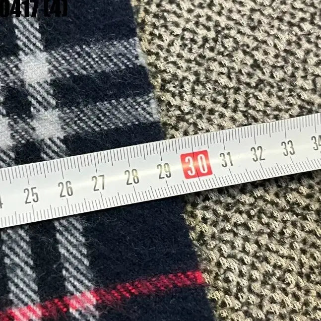 [BUNJANG] Burberry Black Check Scarf / 버버리 블랙 체크 머플러 0417(4)