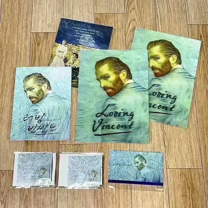 [BUNJANG] Loving Vincent Package Set / 러빙빈센트 뱃지 패키지 오리지널티켓 오티 홀로그램 포스터 리미티드티켓
